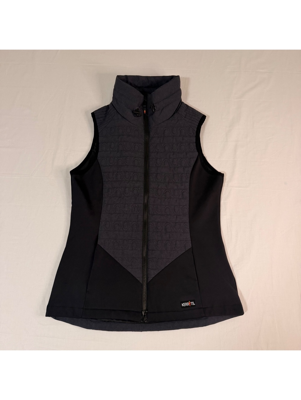 Kerrits Women's Quilted Sleeveless Vest Size Small Black